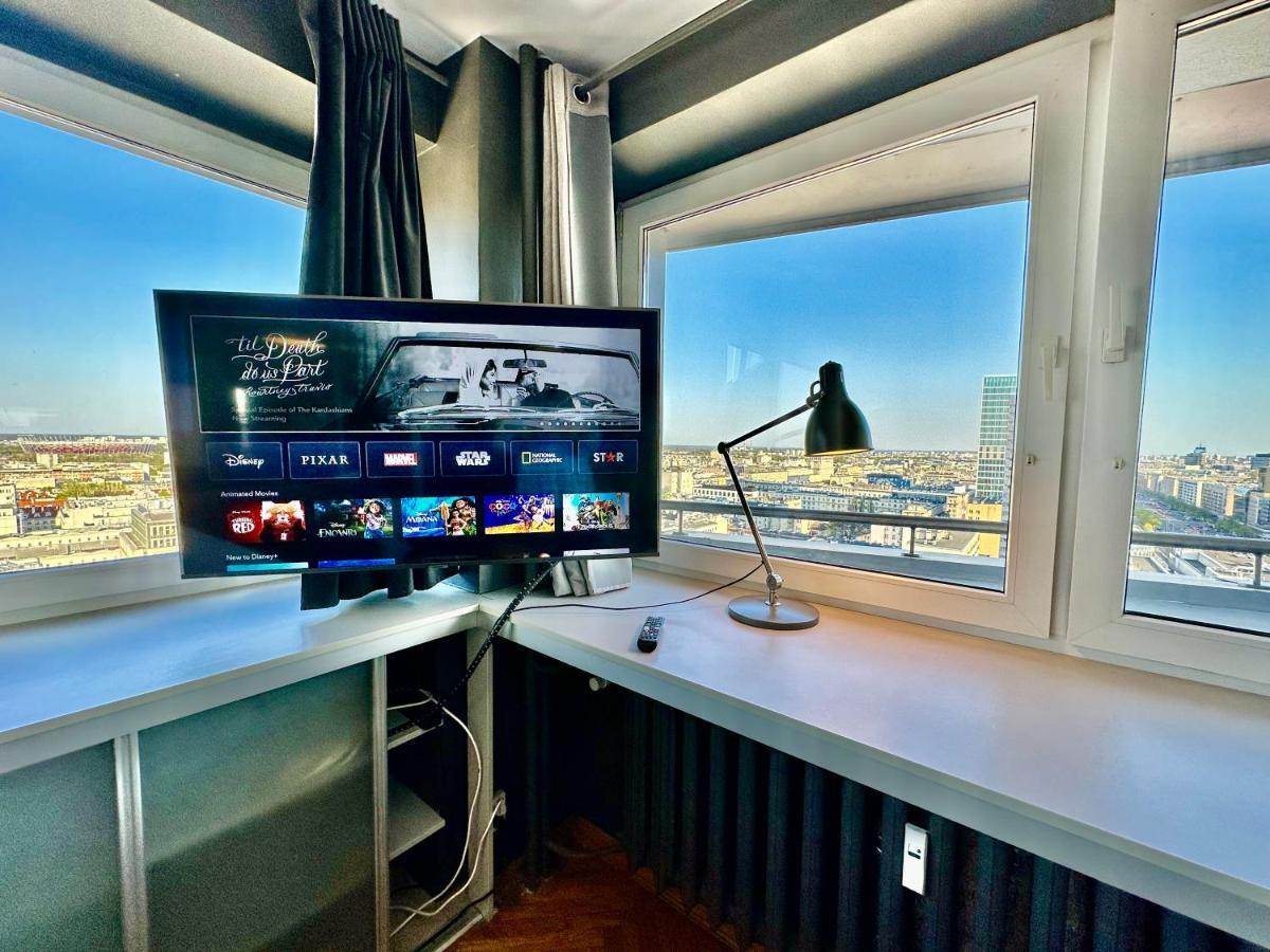 Grey Centrum Panorama: Smart Apartment with Fast Wi-Fi Warsaw Exterior photo