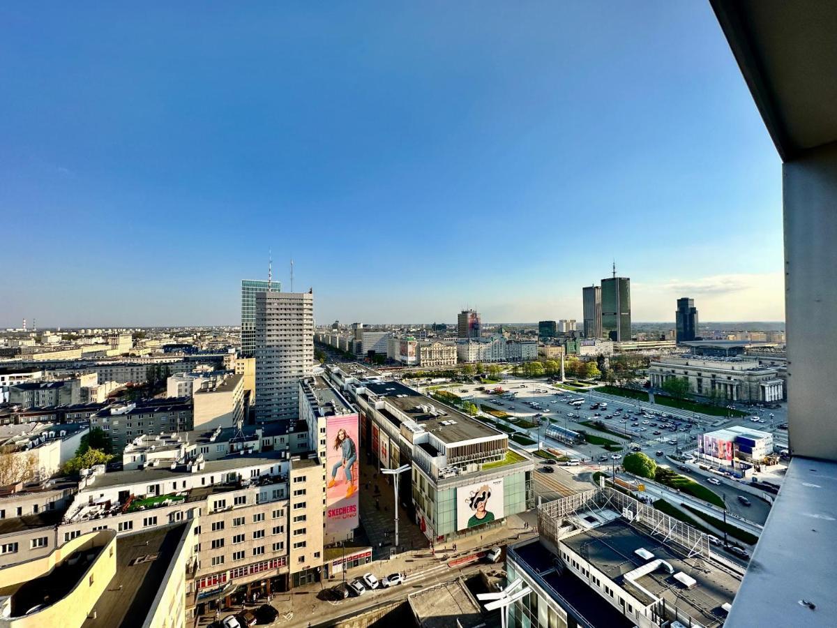 Grey Centrum Panorama: Smart Apartment with Fast Wi-Fi Warsaw Exterior photo