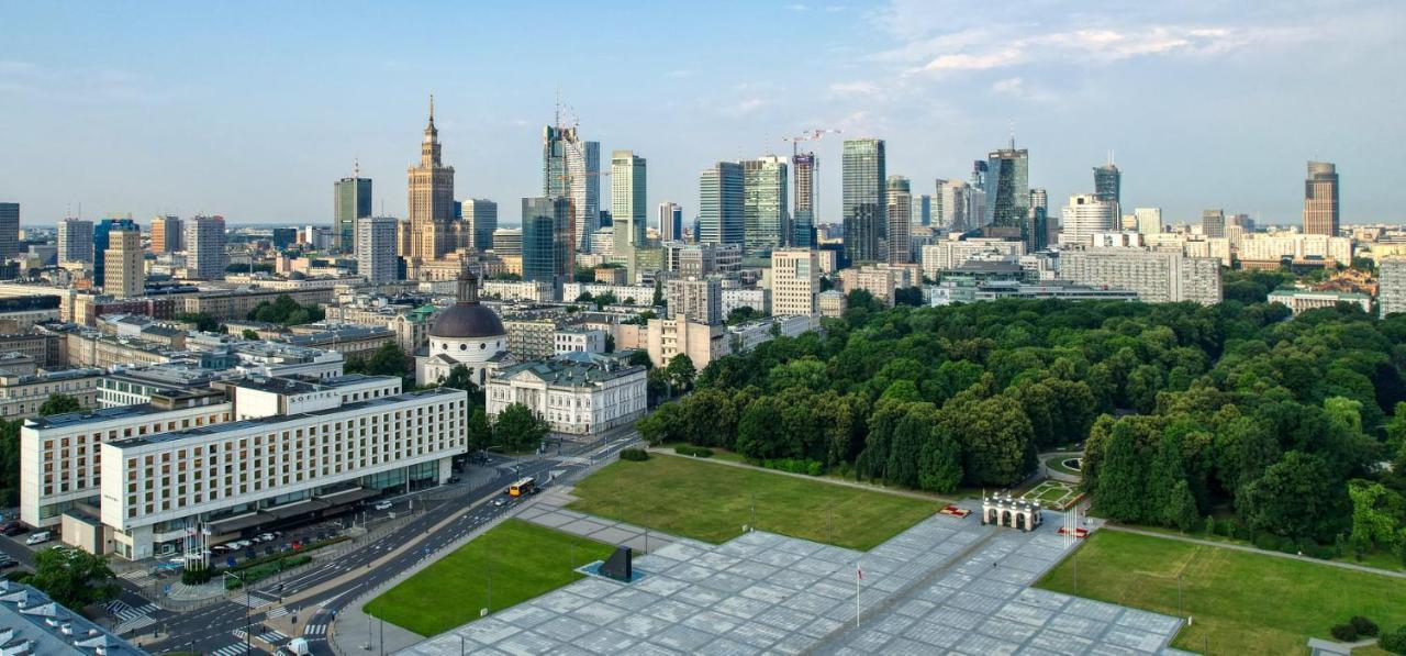 Grey Centrum Panorama: Smart Apartment with Fast Wi-Fi Warsaw Exterior photo