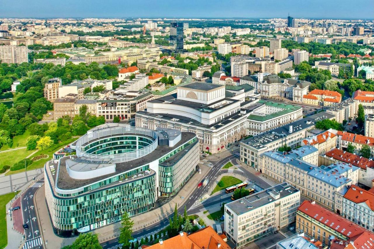 Grey Centrum Panorama: Smart Apartment with Fast Wi-Fi Warsaw Exterior photo