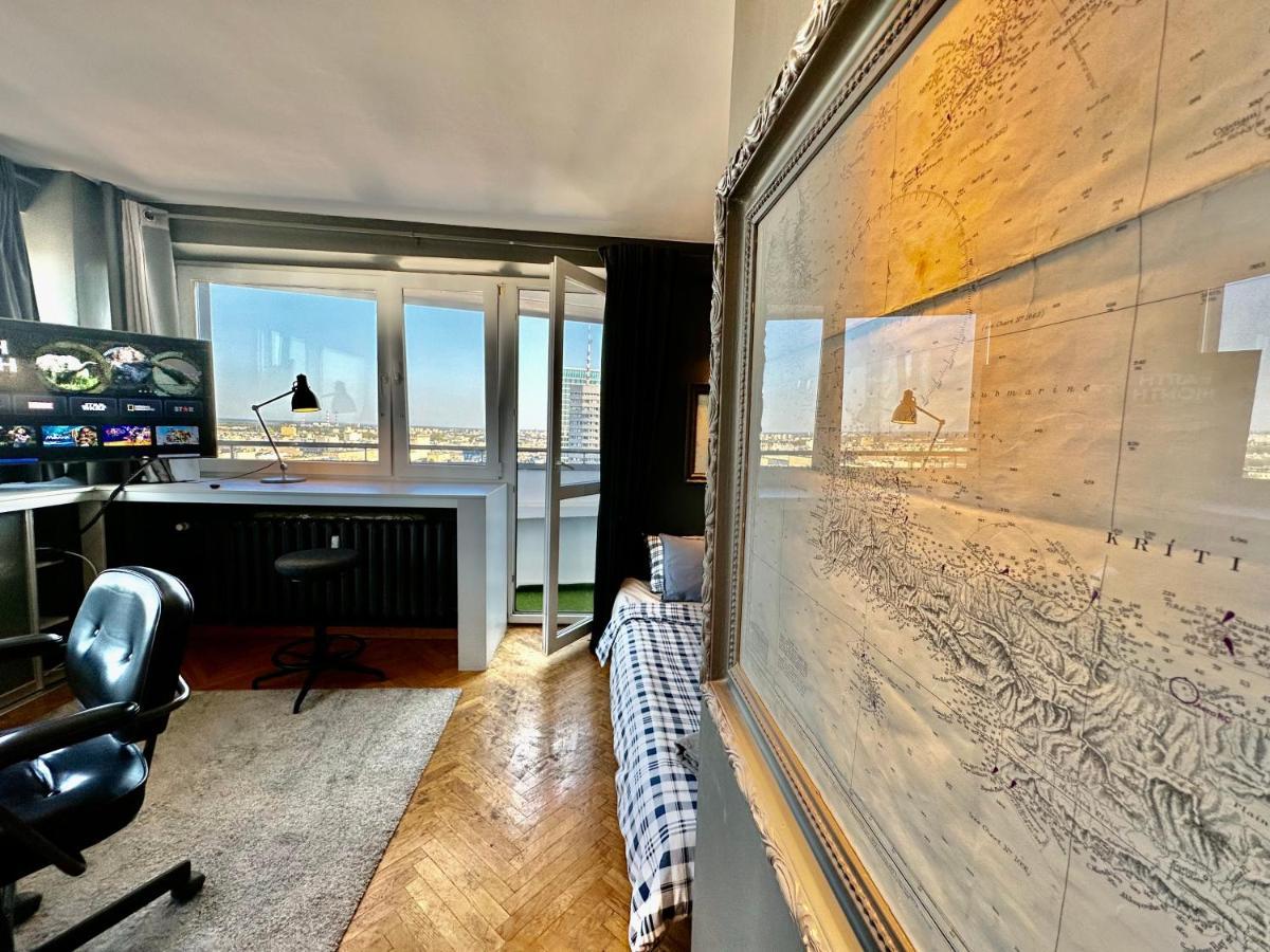 Grey Centrum Panorama: Smart Apartment with Fast Wi-Fi Warsaw Exterior photo