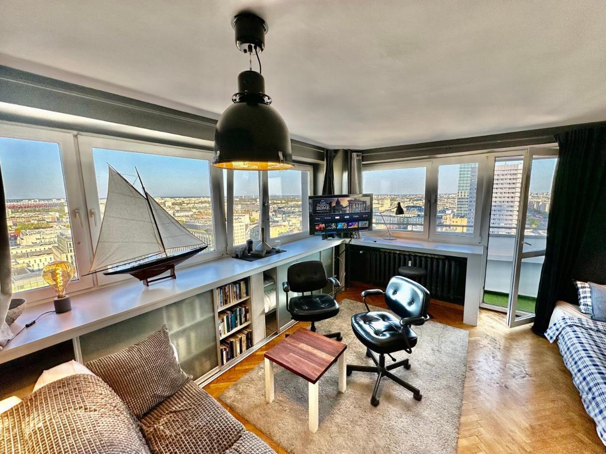 Grey Centrum Panorama: Smart Apartment with Fast Wi-Fi Warsaw Exterior photo